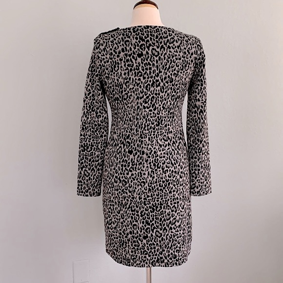 WHBM Animal Knit Jacquard Dress - Picture 7 of 12